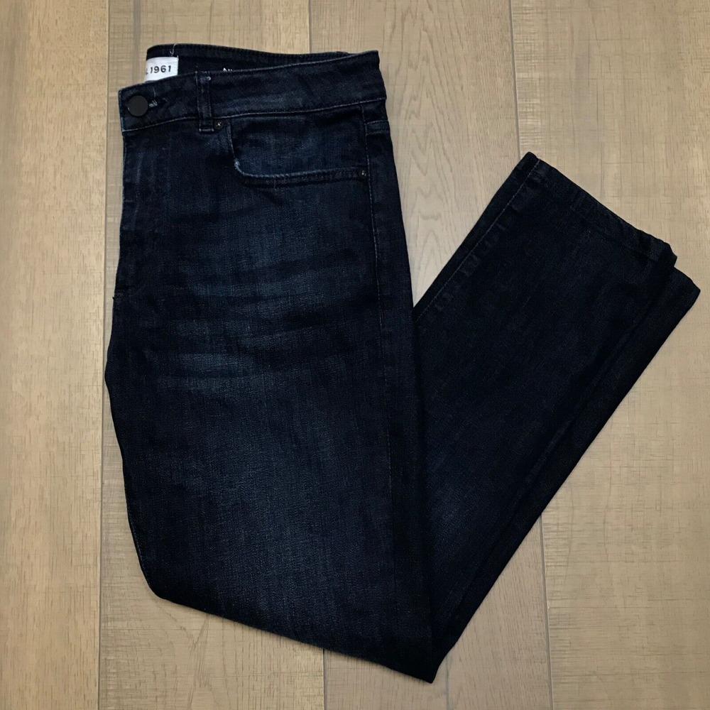 DL1961 Jeans Mens Size 34 X‎ 32 Actual 34X28 Dark Blue Nick Slim Bayou Preppy - Picture 3 of 13